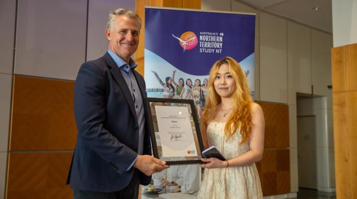 Congratulations to the 2023 Study NT International Student Volunteer of the Year - Ruobin Zhang! 