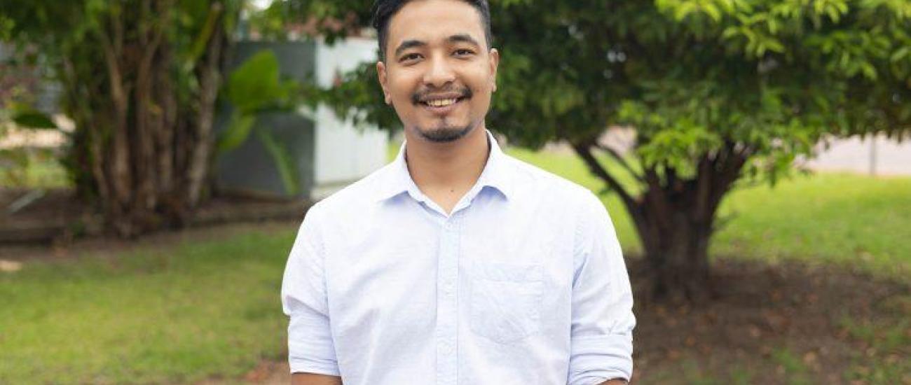 Portrait shot of Rijan Bhuju
